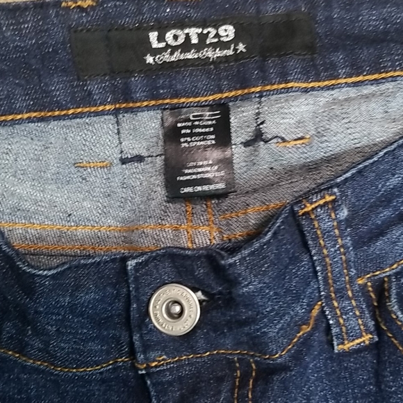 LOT 29 JEANS LOW RISE 30" INCH SPARKLE FRONT - Picture 2 of 8